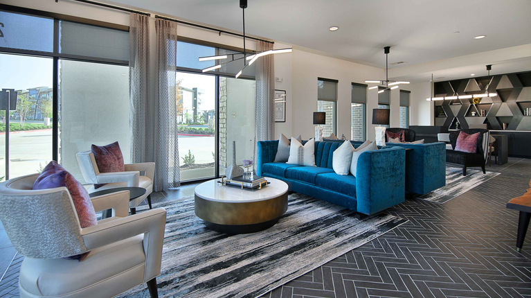Leasing office lounge