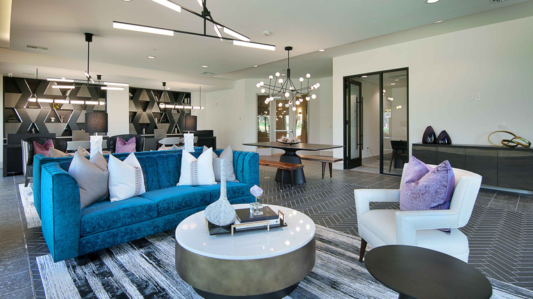 Leasing office lounge