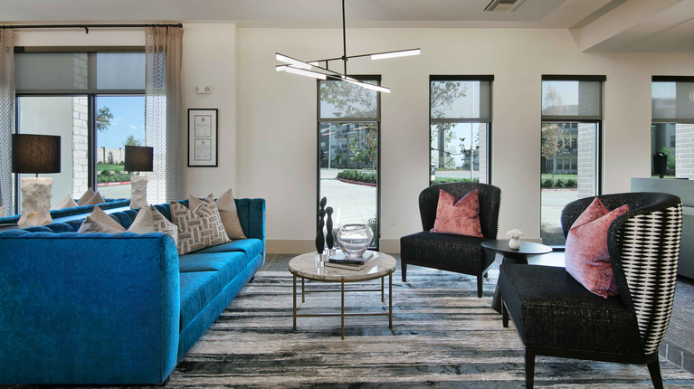 Leasing office lounge