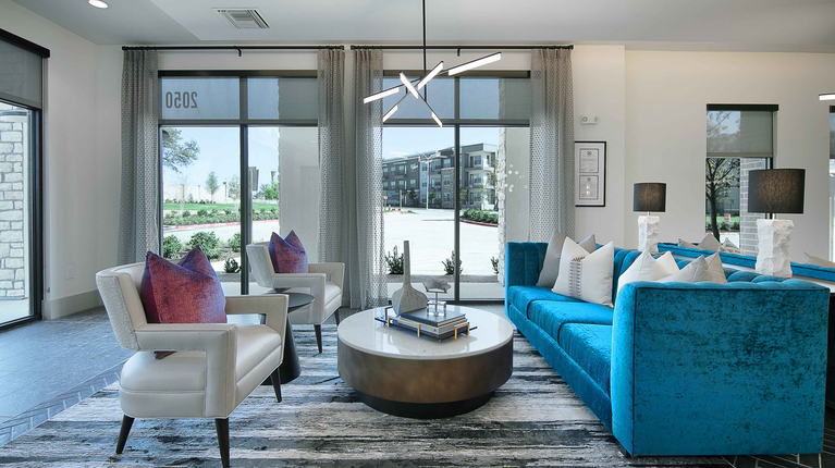Leasing office lounge