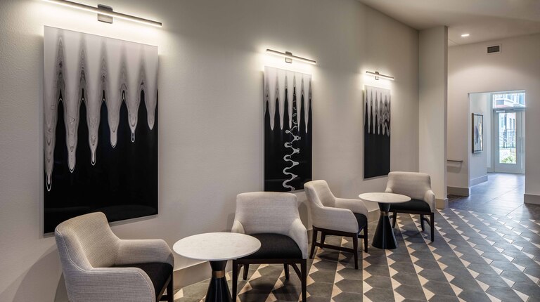 Business lounge with wi-fi and individual work pods 