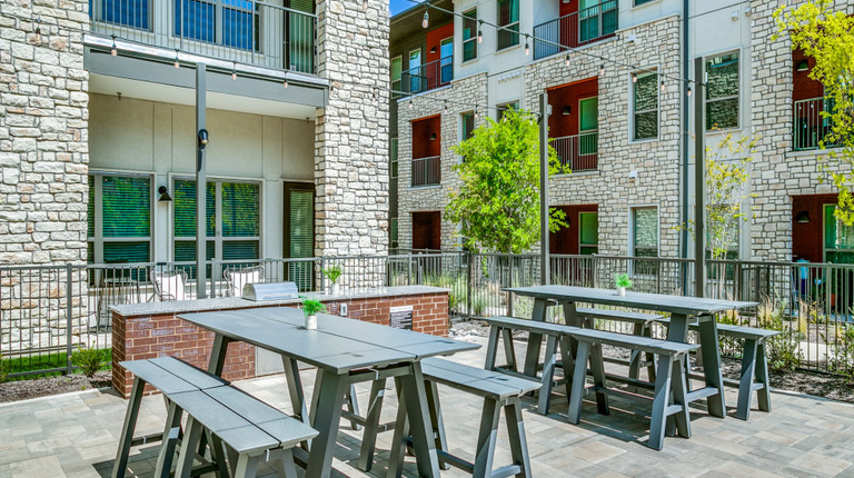 Outdoor dining patio